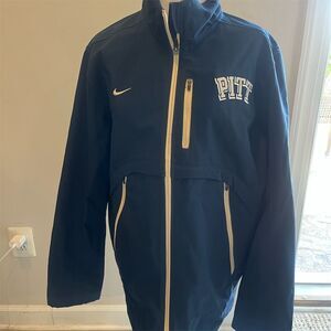 Pitt Nike Pittsburgh‎ Panthers Blue Windbreaker warm Jacket M